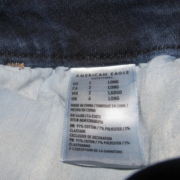 AMERICAN EAGLE Next Level Stretch Curvy High-Rise Jegging Size 2 Long - Picture 7 of 7